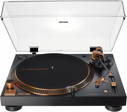 Audio-Technica AT-LP120XUSB-BK Direct-Drive Turntable (Analog & USB), Fully Manual, Hi-Fi, 3 Speed, Convert Vinyl to Digital, Anti-Skate and Variable Pitch Control, Black
