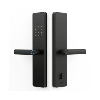 Smart Door Handle Lock with Fingerprint, Keypad & App Control